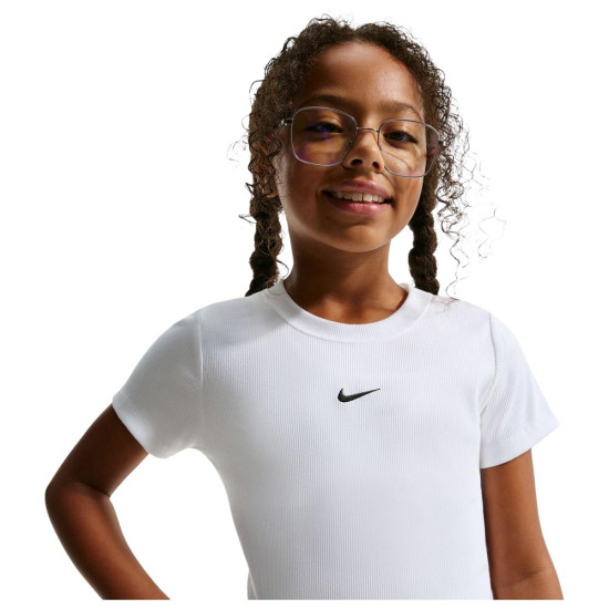 Nike Παιδική κοντομάνικη μπλούζα Sportswear (Girls') Slim Cropped Ribbed T-Shirt
